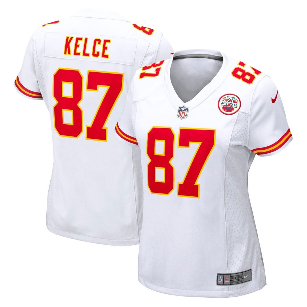 Jersey Feminina NFL Nike Kansas City Chiefs White - Travis Kelce