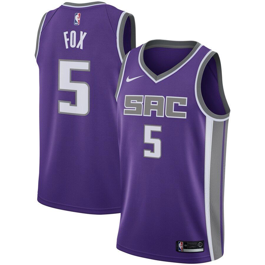 Jersey Sacramento Kings Nike Purple Icon Edition - De'Aaron Fox