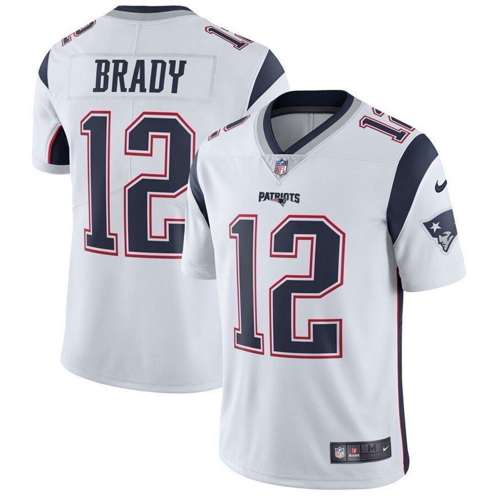 Jersey New England Patriots White - Tom Brady 12