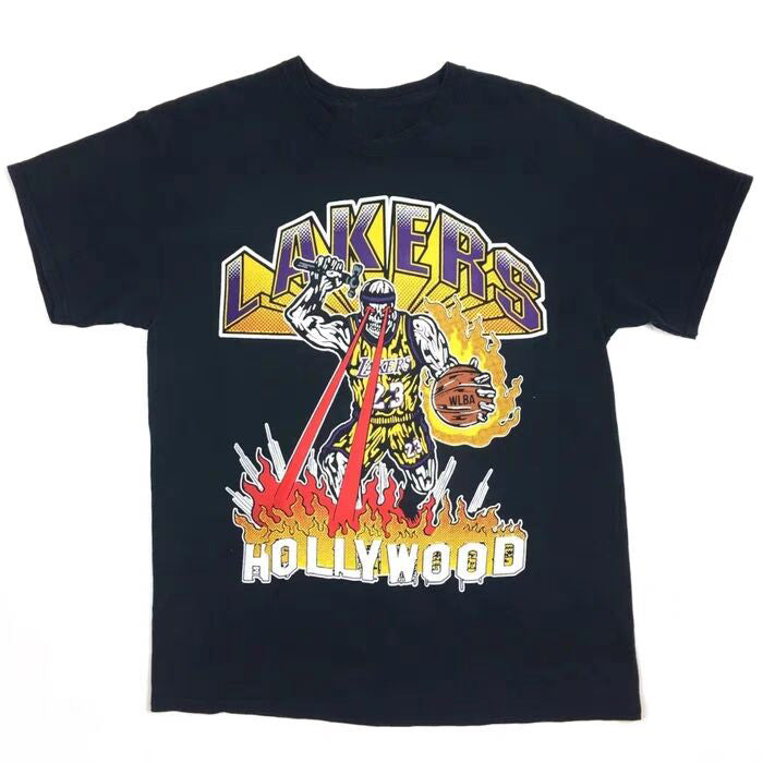 Camiseta Nba x Warren Lotas Lakers Burning Hollywood